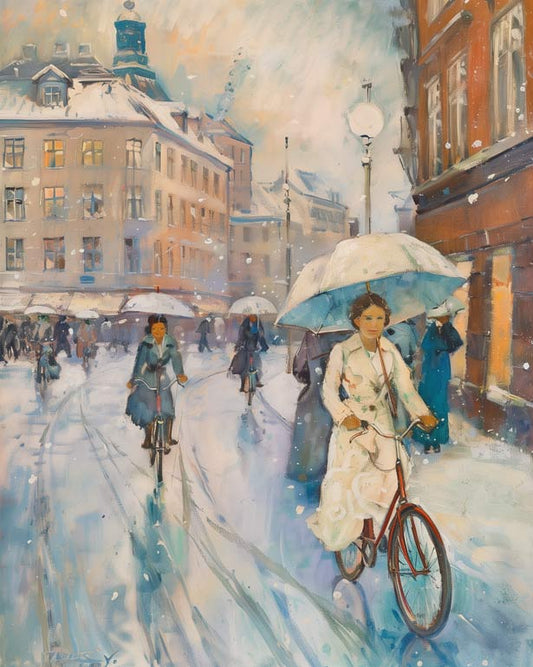 Bicicletas y nieve